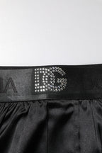 Dolce & Gabbana Black Logo Waist Regular Boxer Shorts Underwear
