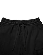 Dolce & Gabbana Black Cotton Drawstring Jogger Pants