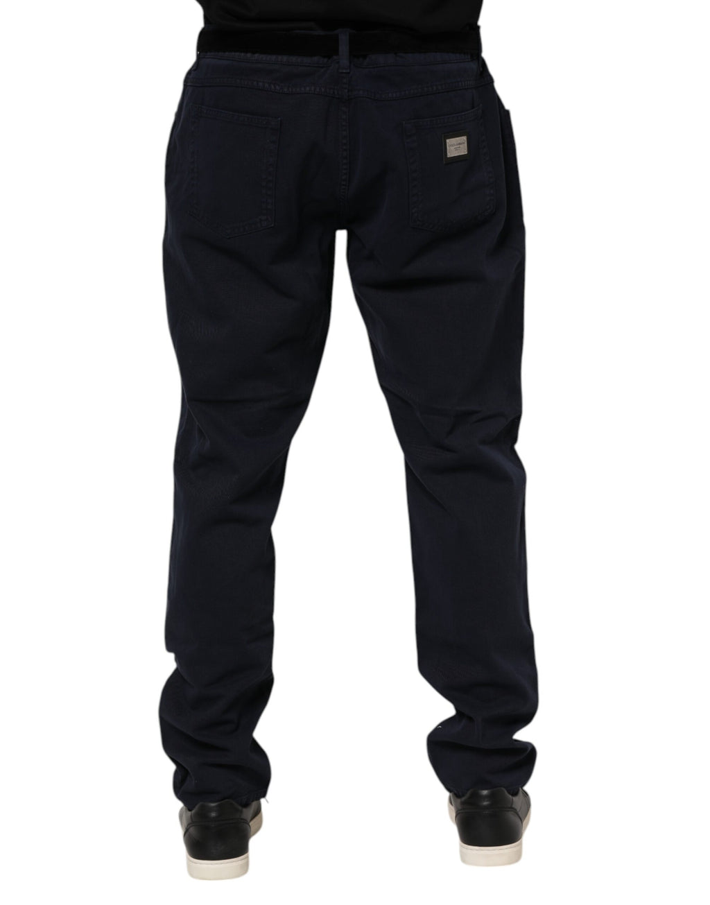 Dolce & Gabbana Black Cotton Tapered Denim Jeans