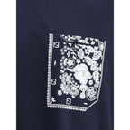 Fendi Blue Cotton T-Shirt