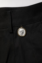 Dolce & Gabbana Black Cotton Knee Length Men Bermuda Shorts