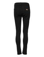 Dolce & Gabbana Black Cotton Skinny Mid Waist Denim Jeans