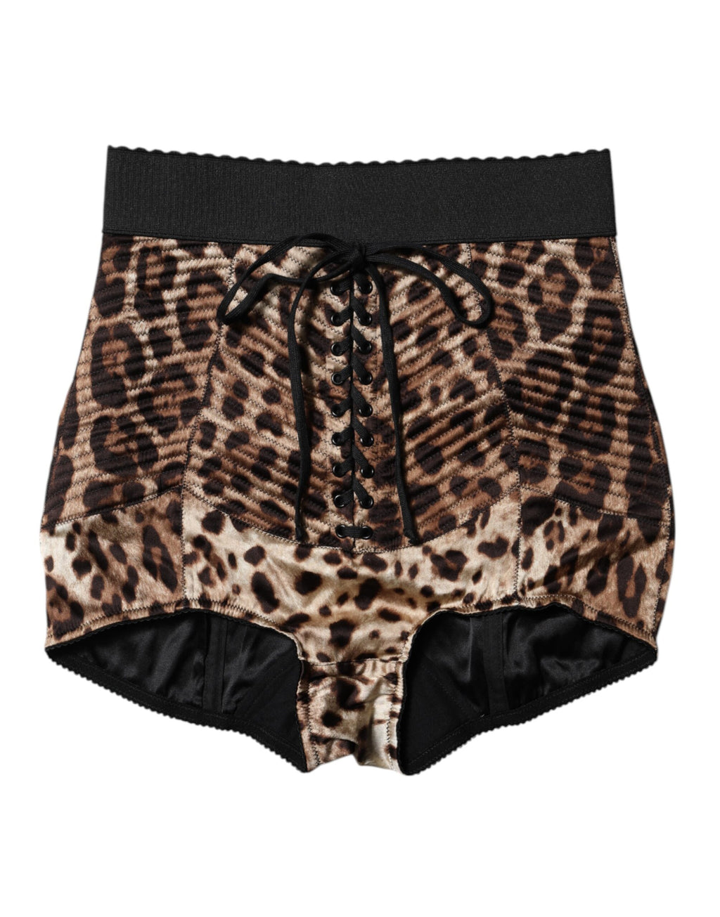 Dolce & Gabbana Brown Leopard High Waist Hot Pants Shorts