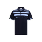Ferragamo Blue Cotton Polo Shirt