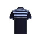 Ferragamo Blue Cotton Polo Shirt