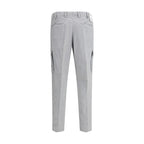 PT Torino Gray Cotton Cargo Pants