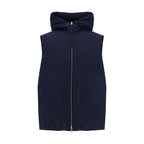 Jil Sander Blue Polyester Sleveless Jacket