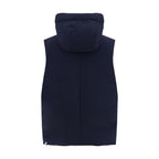 Jil Sander Blue Polyester Sleveless Jacket