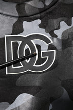 Dolce & Gabbana Black Camouflage Pullover Sweatshirt Sweater