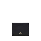 Valentino Garavani Black Calf Leather Bos Taurus Wallet
