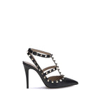 Valentino Garavani Black Calf Leather Bos Taurus Pumps