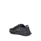 Dsquared² Black Calf Leather Bos Taurus Athletic Sneakers