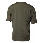 Dolce & Gabbana Army Green DG Love Cotton Crew Neck T-shirt