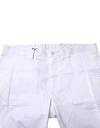Dolce & Gabbana White Chinos Cotton Stretch Casual Shorts