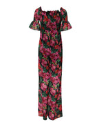 Patrizia Pepe Multicolor Floral Print Overall Jumpsuit Dress