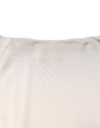 Roberto Cavalli Ivory Viscose Sheath Knee Length Dress