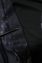 Roberto Cavalli Black Floral Viscose Sheath Midi Dress