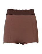 Dolce & Gabbana Brown Viscose High Waisted Hot Pants Shorts