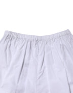 Dolce & Gabbana White Lace Paneled Cotton High Waisted Shorts