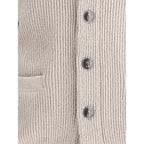 Brunello Cucinelli Beige Cotton Cardigan