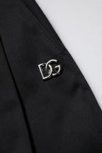 Dolce & Gabbana Black Cotton HighWaist Wide Leg Pants