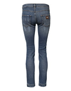 Dolce & Gabbana Blue PRETTY Tattered Skinny Denim Jeans
