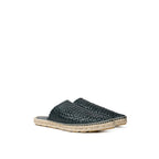 Bottega Veneta Green Leather Espadrilles