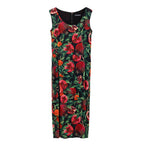Dolce & Gabbana Bicolor Viscose Long Dress