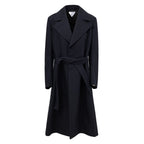 Bottega Veneta Blue Cotton Trench Coat