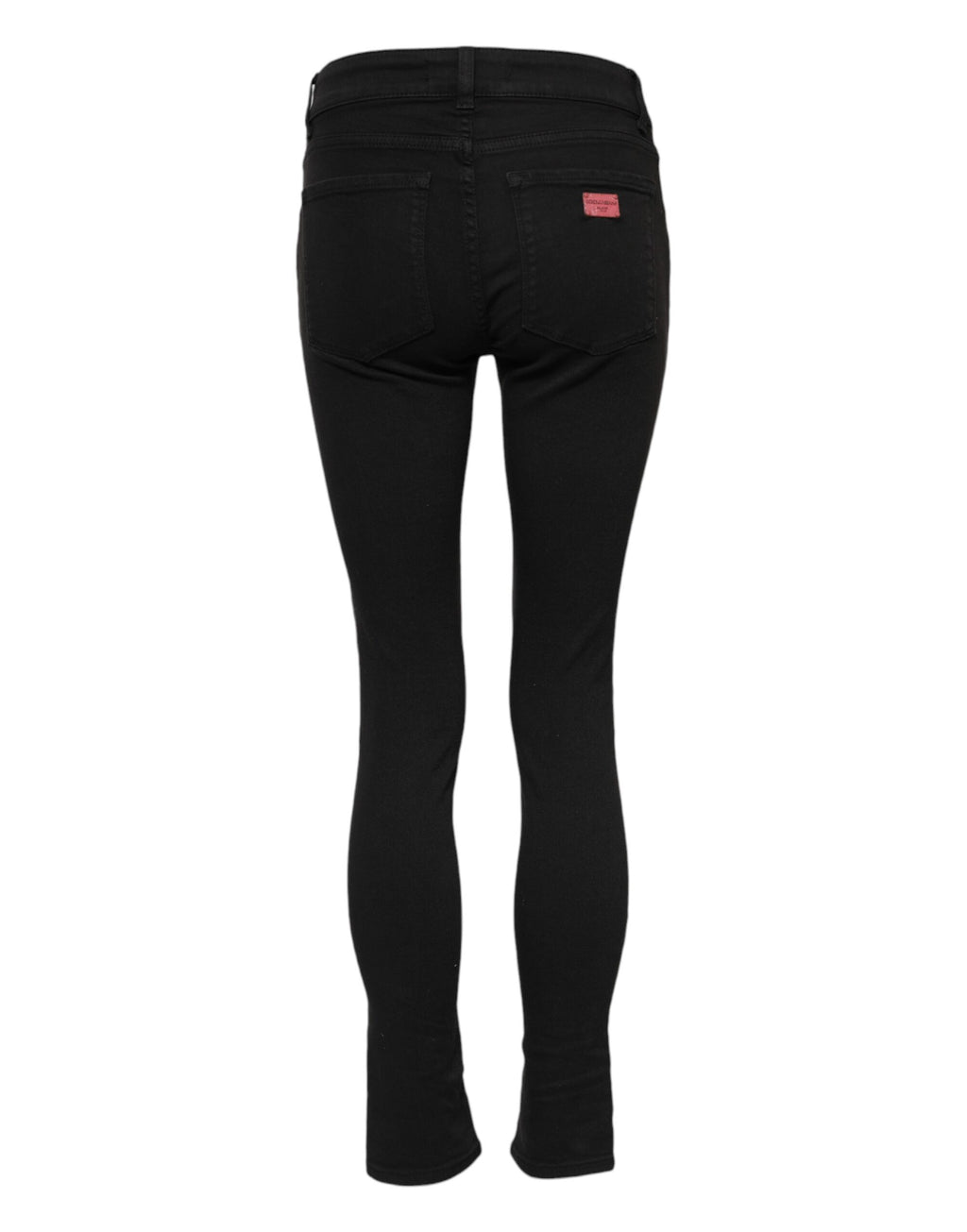 Dolce & Gabbana Black Cotton Skinny Mid Waist Denim Jeans