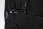 Dolce & Gabbana Black Cotton Mid Waist Skinny Denim Jeans