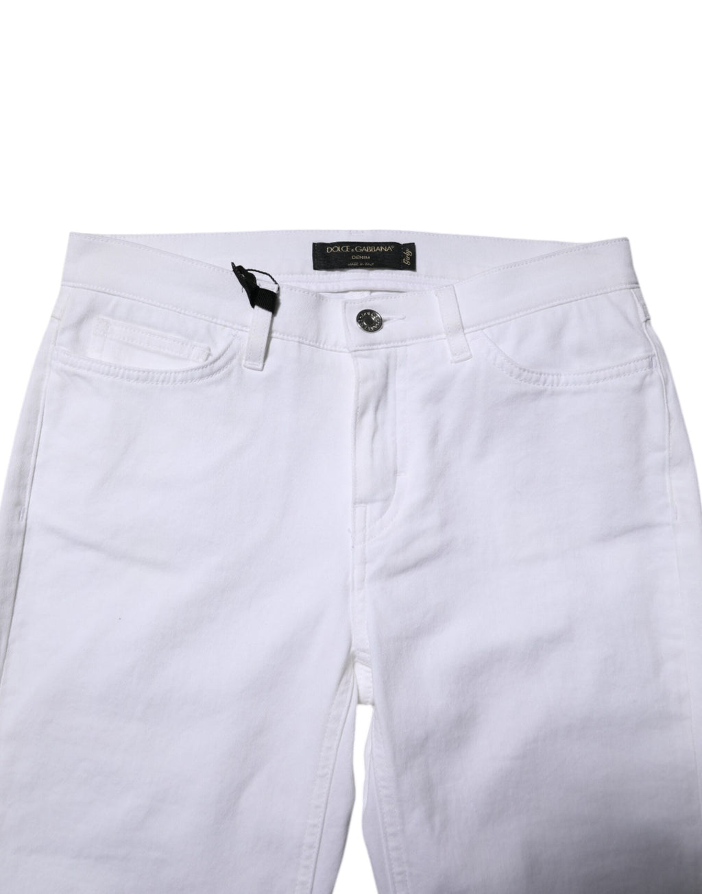 Dolce & Gabbana White GRACE Mid Waisted Skinny Denim Jeans