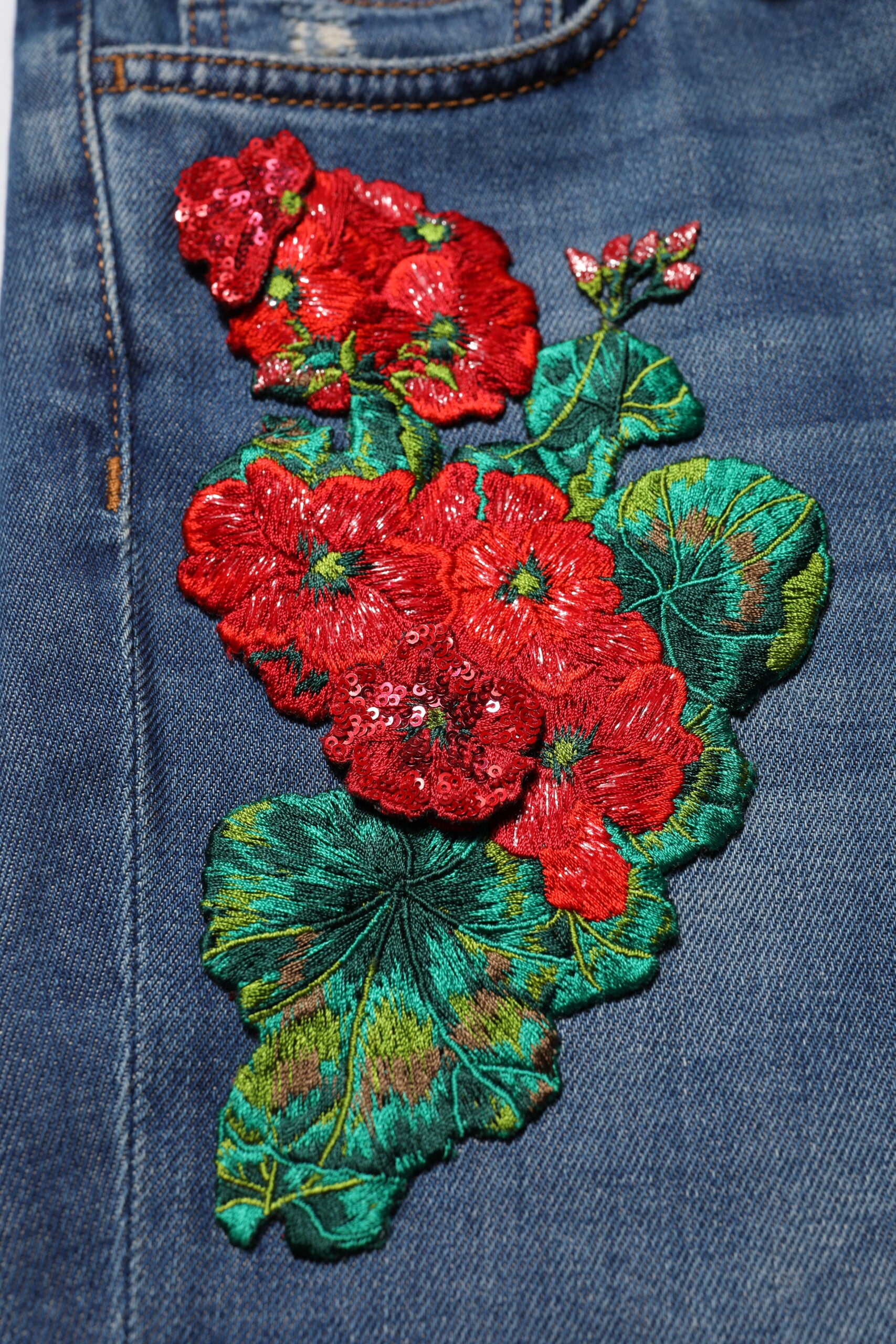 Dolce & Gabbana Blue Cotton Low Waist Skinny Denim Jeans