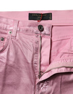 Dolce & Gabbana Pink GRACE High Waisted Skinny Denim Jeans