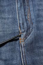 Dolce & Gabbana Blue Cotton HighWaist Skinny Denim Jeans