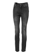 Dolce & Gabbana Dark Gray AUDREY Cotton Skinny Denim Jeans