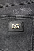 Dolce & Gabbana Dark Gray AUDREY Cotton Skinny Denim Jeans