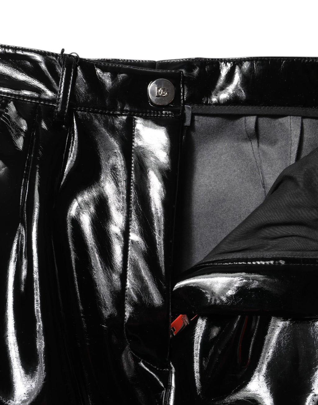 Dolce & Gabbana Black High Waist Cargo Bootcut Pants