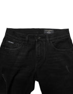 Dolce & Gabbana Black Cotton Skinny Denim Jeans