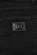 Dolce & Gabbana Black Cotton Skinny Denim Jeans