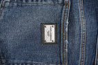 Dolce & Gabbana Blue Cotton Mid Waisted Straight Denim Jeans