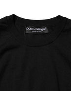 Dolce & Gabbana Black Cashmere Sleeveless Women Tank T-shirt