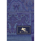 Etro Blue Wool Scarf