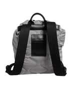 Dolce & Gabbana Gray Milano Print Drawstring Travel Backpack Bag