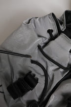 Dolce & Gabbana Gray Milano Print Drawstring Travel Backpack Bag