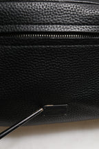 Dolce & Gabbana Black Palermo Backpack Hammered Calfskin Leather Bag