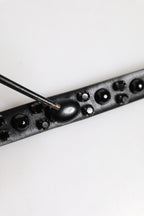 Dolce & Gabbana Black Studded Leather Metal Logo Buckle Belt