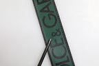 Dolce & Gabbana Green Black Polyester DG Logo Buckle Belt