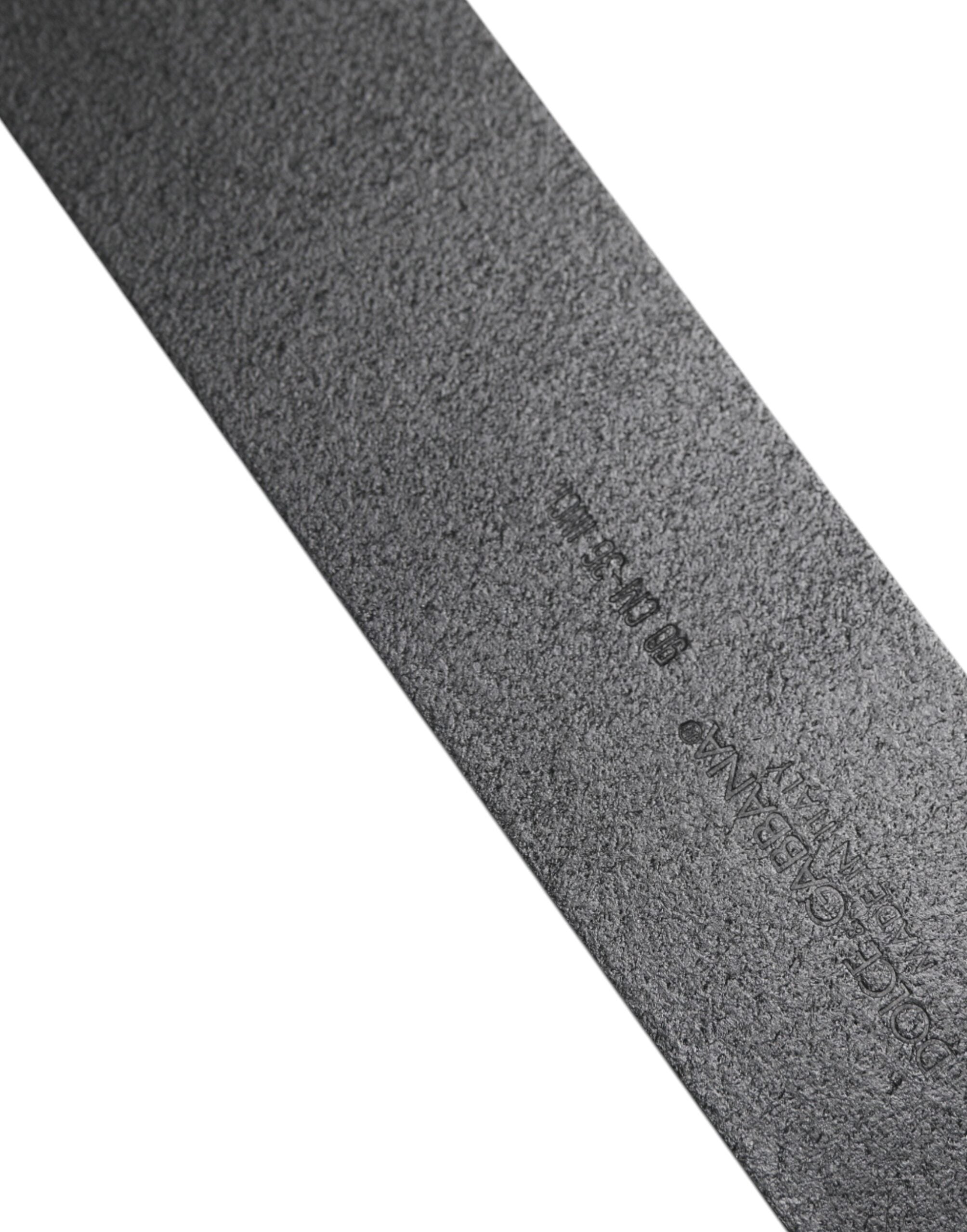 Dolce & Gabbana Black Leather Classic Metal Buckle Belt