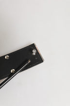 Dolce & Gabbana Black Leather Classic Metal Logo Buckle Belt